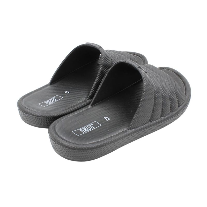 Fashion, accesorii si bijuterii - Barbati - Incaltaminte barbati - Slapi si papuci barbati - Papuci confortabili si rezistenti, pentru barbati, Perletti, negru, 44 EU - Infinity.ro