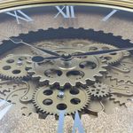 Casa si Gradina - Decoratiuni - Ceasuri - Ceas de Perete Vintage Auriu cu Mecanism Rotativ – Ø50,7 cm - Infinity.ro