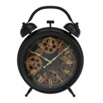 Casa si Gradina - Decoratiuni - Ceasuri - Ceas decorativ stil vintage – mecanism vizibil, cifre romane aurii, design cu roti dintate - Infinity.ro