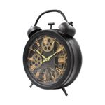 Casa si Gradina - Decoratiuni - Ceasuri - Ceas decorativ stil vintage – mecanism vizibil, cifre romane aurii, design cu roti dintate - Infinity.ro