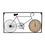 Casa si Gradina - Decoratiuni - Ceasuri - Ceas de perete decorativ cu design bicicleta – metal si MDF, 60x32 cm - Infinity.ro