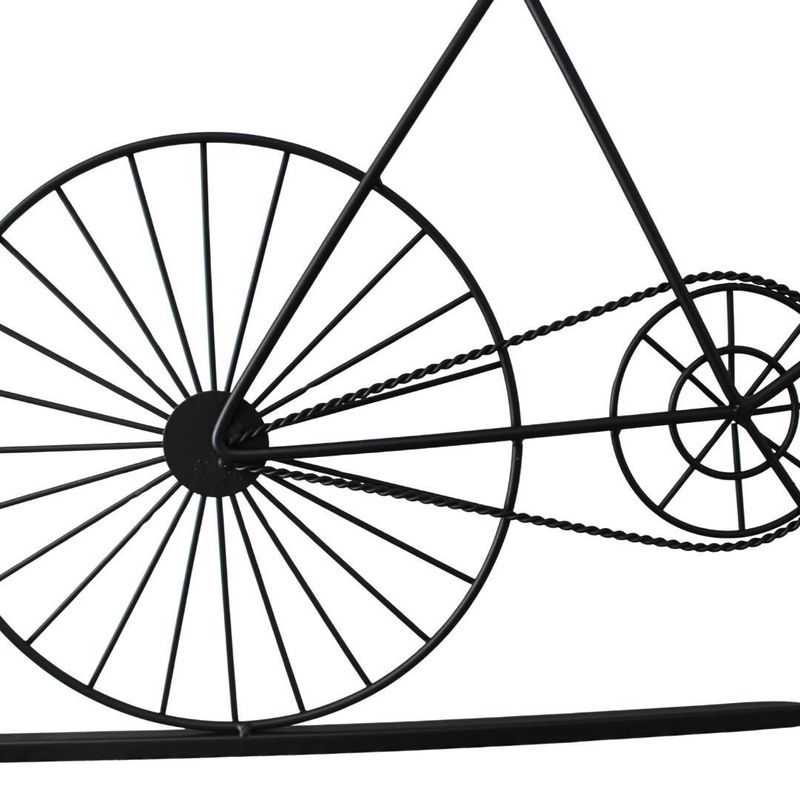 Casa si Gradina - Decoratiuni - Ceasuri - Ceas de perete decorativ cu design bicicleta – metal si MDF, 60x32 cm - Infinity.ro