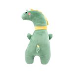 Jucarii, Copii si Bebe - Carucioare si articole de transport - Accesorii transport copii - Perna pentru centura de siguranta, model Dinozaur verde, Giftdesign, 51x17 cm, microfibra + bumbac PP - Infinity.ro