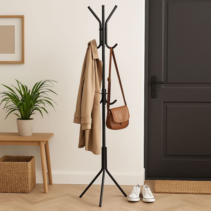 Casa si Gradina - Mobilier - Organizare si depozitare - Cuiere - Cuier metalic pentru haine, 170 cm, negru, Storage Solutions - Infinity.ro