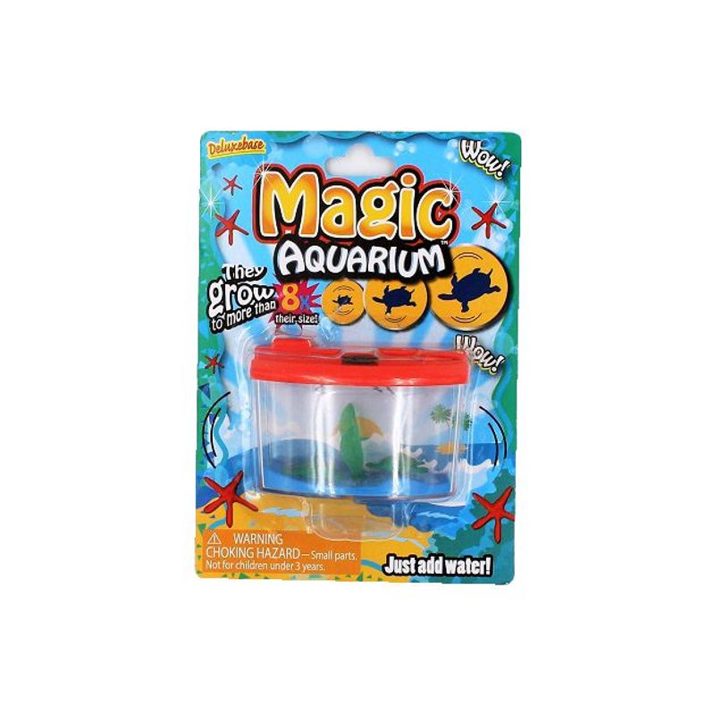 Jucarii, Copii si Bebe - Jucarii si jocuri - Jucarii & jocuri educative - Jocuri si jucarii educative - Mini acvariu Magic Aquarium broscute testoase - Rosu - Infinity.ro
