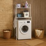 Casa si Gradina - Mobilier - Biblioteci si rafturi - Rafturi - Raft de depozitare metalic, 3 polite, pentru masina de spalat, Storage Solutions, 65x38x185 cm - Infinity.ro