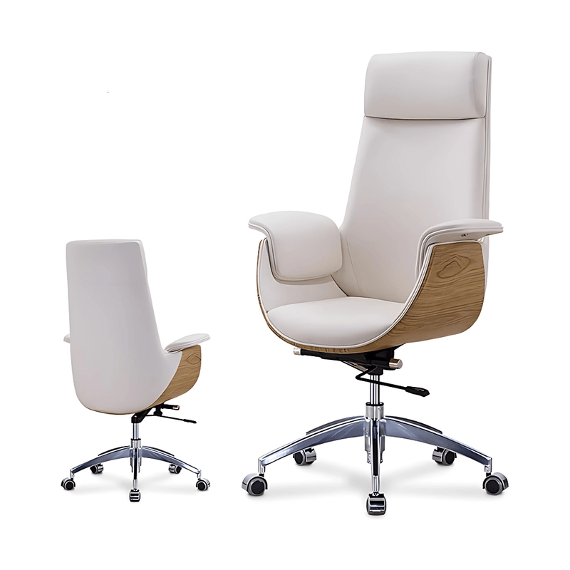 Casa si Gradina - Mobilier - Scaune si fotolii - Scaune - Scaun birou, directorial, material piele PU HD, suport ergonomic pentru cap si gat, functie de leganare, cotiere moi - Infinity.ro