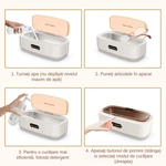 Ingrijire personala si Cosmetice - Sanatate si wellness - Aparate medicale - Dispozitive si accesorii medicale uz casnic - Aparat de Curatare Bijuterii cu Ultrasunete LUDORA®, Inox, 45kHz, 4 Moduri de Curatare, Sterilizare si Dezinfectare - Infinity.ro