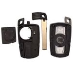 Auto si Moto - Electronice auto - Sisteme de inchidere centralizata - Cheie auto completa programabila Techstar, compatibila BMW seria 1/3/5/7/X5/X6 CAS3, 433MHz, 3 butoane, chip PCF7953 - Infinity.ro
