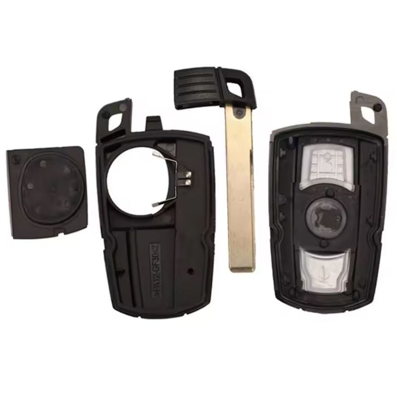Auto si Moto - Electronice auto - Sisteme de inchidere centralizata - Cheie auto completa programabila Techstar, compatibila BMW seria 1/3/5/7/X5/X6 CAS3, 433MHz, 3 butoane, chip PCF7953 - Infinity.ro