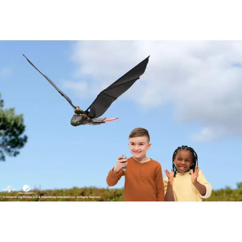 Jucarii, Copii si Bebe - Jucarii si jocuri - Figurine - Cum Sa Iti Dresezi Dragonul Figurina Dragon Toothless Zburator Cu Telecomanda - Infinity.ro
