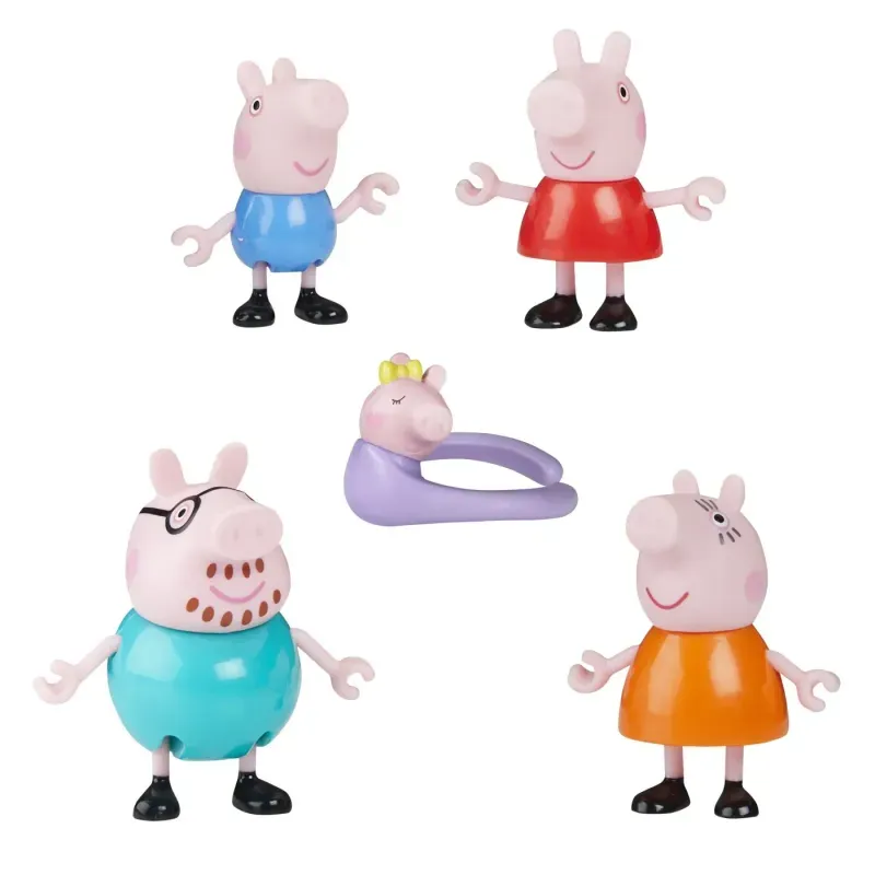 Jucarii, Copii si Bebe - Jucarii si jocuri - Figurine - Peppa Pig Set 5 Figurine Familia Peppa - Infinity.ro