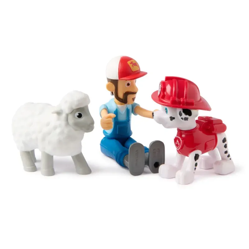 Jucarii, Copii si Bebe - Jucarii si jocuri - Figurine - Patrula Catelusilor Set 3 Figurine Marshall Si Fermierul Al - Infinity.ro