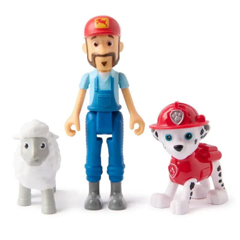 Jucarii, Copii si Bebe - Jucarii si jocuri - Figurine - Patrula Catelusilor Set 3 Figurine Marshall Si Fermierul Al - Infinity.ro