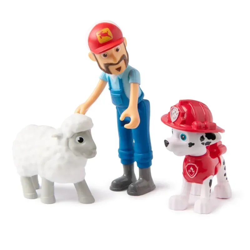 Jucarii, Copii si Bebe - Jucarii si jocuri - Figurine - Patrula Catelusilor Set 3 Figurine Marshall Si Fermierul Al - Infinity.ro