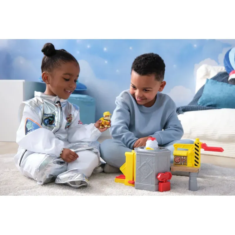 Jucarii, Copii si Bebe - Jucarii si jocuri - Figurine - Patrula Catelusilor Rubble Si Echipa Lanseaza Si Roteste Nava Spatiala - Infinity.ro