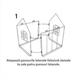 Jucarii, Copii si Bebe - Jucarii si jocuri - Jucarii de exterior - Casute si corturi copii - Casuta de Colorat din Carton pentru Copii – Doodle House | 3+ ani - Infinity.ro