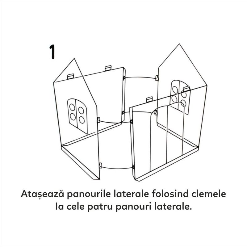 Jucarii, Copii si Bebe - Jucarii si jocuri - Jucarii de exterior - Casute si corturi copii - Casuta de Colorat din Carton pentru Copii – Doodle House | 3+ ani - Infinity.ro