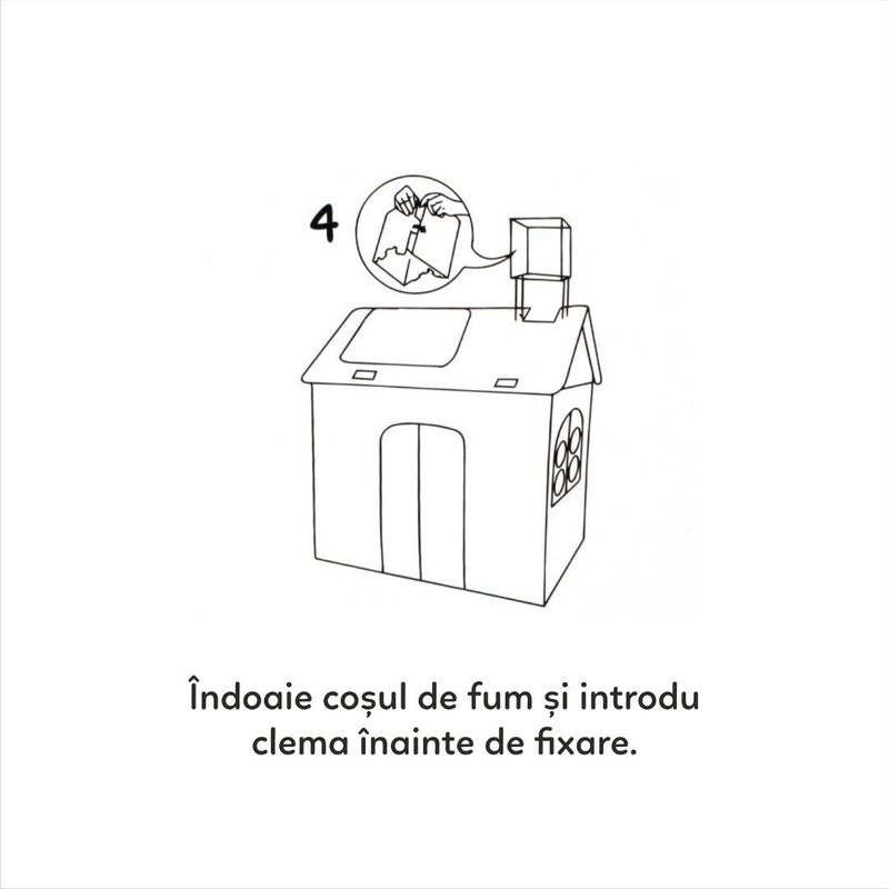 Jucarii, Copii si Bebe - Jucarii si jocuri - Jucarii de exterior - Casute si corturi copii - Casuta de Colorat din Carton pentru Copii – Doodle House | 3+ ani - Infinity.ro