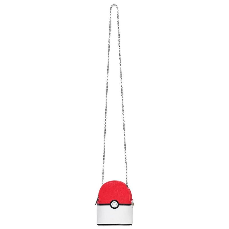 Fashion, accesorii si bijuterii - Copii - Accesorii copii - Genti si rucsacuri copii - Geanta micro, crossbody, Pokeball, design iconic, lant metalic, 12x10x6 cm, brand Difuzed - Infinity.ro