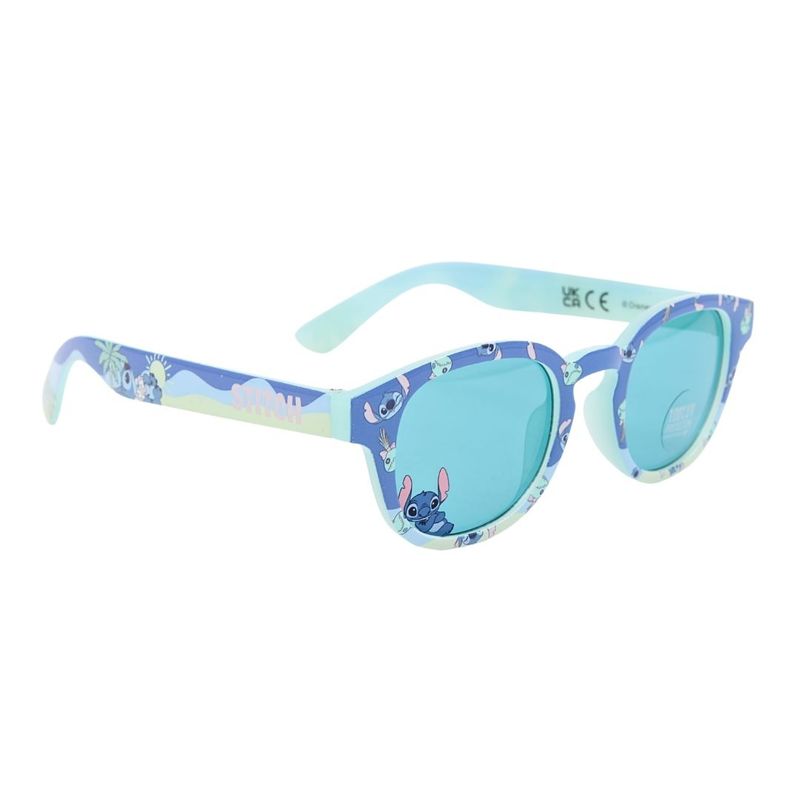 Fashion, accesorii si bijuterii - Copii - Accesorii copii - Ochelari de soare copii - Ochelari de Soare Copii Disney Stitch – Model Albastru Pastel, Protectie 100% UV, Design Tropical - Infinity.ro