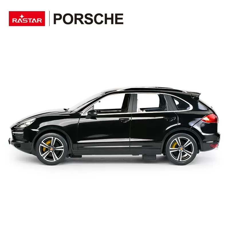 Jucarii, Copii si Bebe - Jucarii si jocuri - Vehicule si jucarii cu telecomanda - Masinute - Masina Cu Telecomanda Porsche Cayenne Turbo Negru Cu Scara 1 La 14 - Infinity.ro