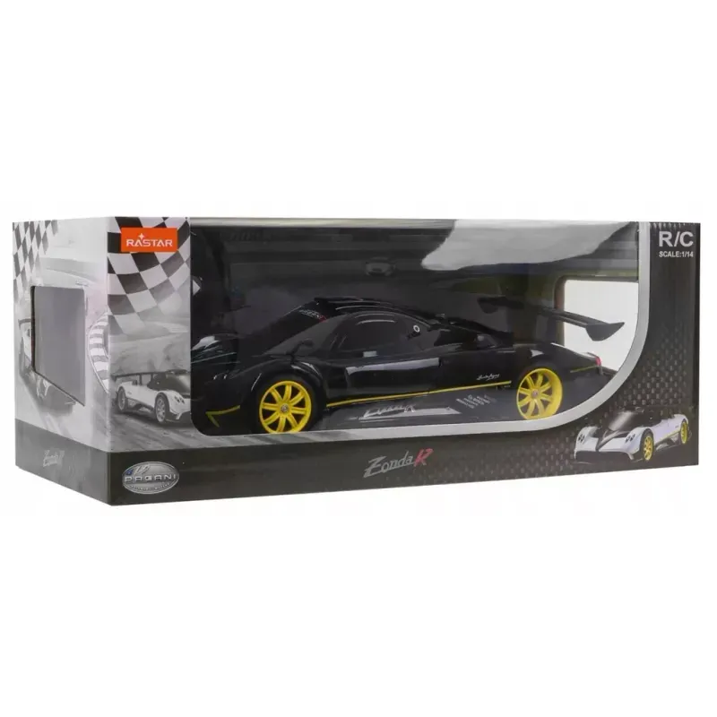 Jucarii, Copii si Bebe - Jucarii si jocuri - Vehicule si jucarii cu telecomanda - Masinute - Masina Cu Telecomanda Pagani Zonda R Negru Cu Scara 1 La 14 - Infinity.ro