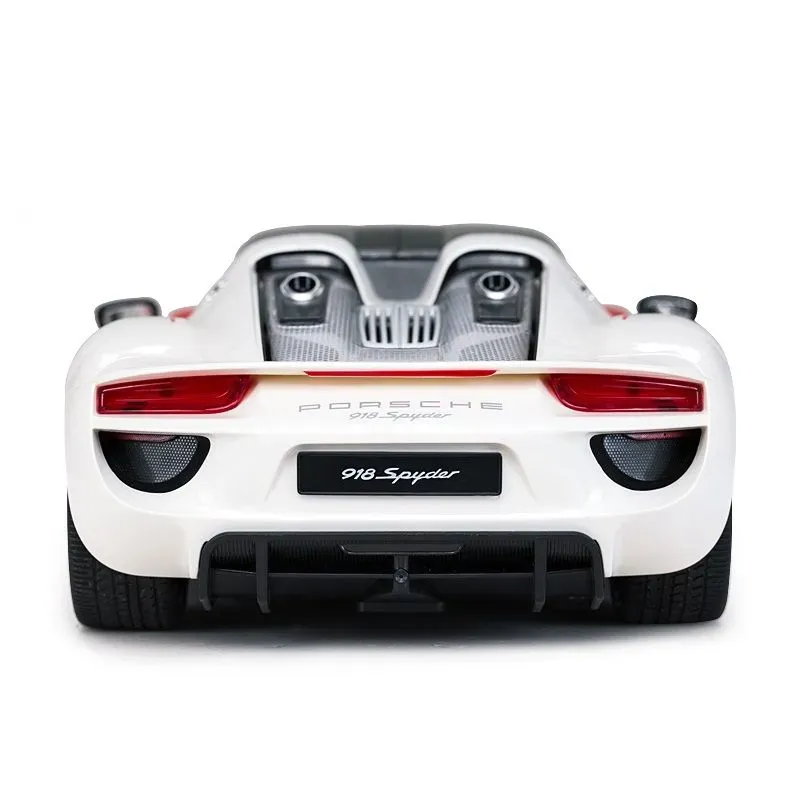Jucarii, Copii si Bebe - Jucarii si jocuri - Vehicule si jucarii cu telecomanda - Masinute - Masina Cu Telecomanda Porsche 918 Spyder Weissach Alb Scara 1 La 14 - Infinity.ro