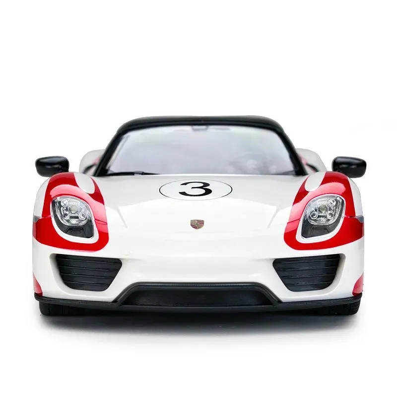 Jucarii, Copii si Bebe - Jucarii si jocuri - Vehicule si jucarii cu telecomanda - Masinute - Masina Cu Telecomanda Porsche 918 Spyder Weissach Alb Scara 1 La 14 - Infinity.ro