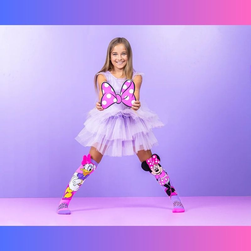 Fashion, accesorii si bijuterii - Copii - Lenjerie si pijamale copii - Sosete si dresuri copii - Sosete lungi colorate Madmia pentru fete fantasy Minnie & Daisy 6-99 ani - Infinity.ro