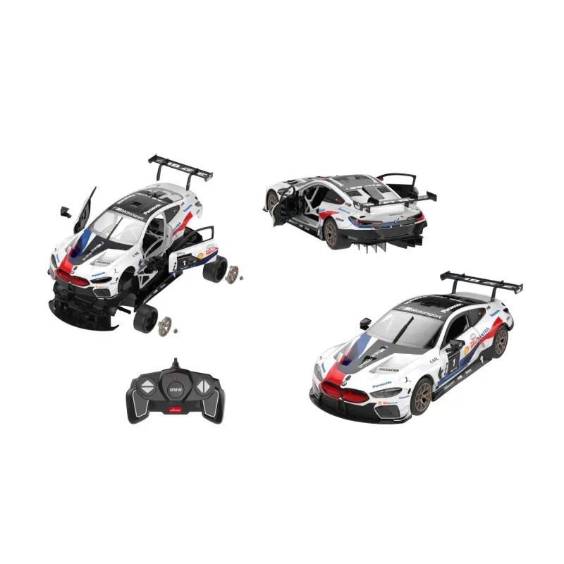 Jucarii, Copii si Bebe - Jucarii si jocuri - Vehicule si jucarii cu telecomanda - Masinute - Masinuta Construibila Cu Telecomanda Bmw M8 Gte Scara 1 La 18 - Infinity.ro