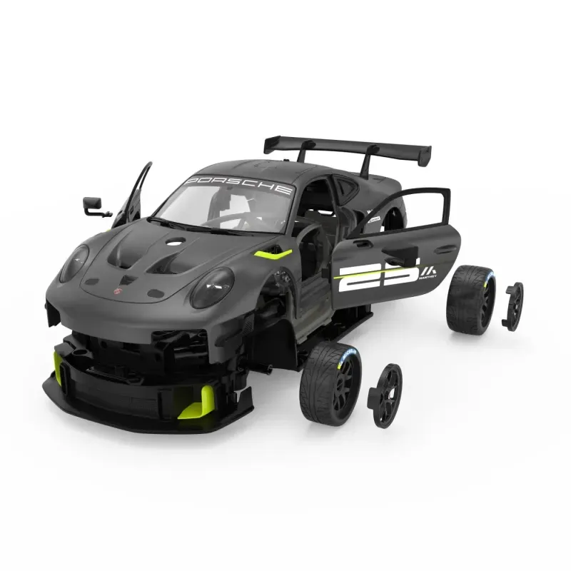 Jucarii, Copii si Bebe - Jucarii si jocuri - Vehicule si jucarii cu telecomanda - Masinute - Masinuta Construibila Cu Telecomanda Porsche 911 Gt2 Rs Clubsport 25 Scara 1 La 18 - Infinity.ro
