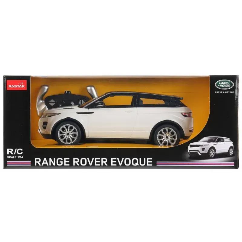 Jucarii, Copii si Bebe - Jucarii si jocuri - Vehicule si jucarii cu telecomanda - Masinute - Masina Cu Telecomanda Range Rover Evoque Alb Scara 1 La 14 - Infinity.ro