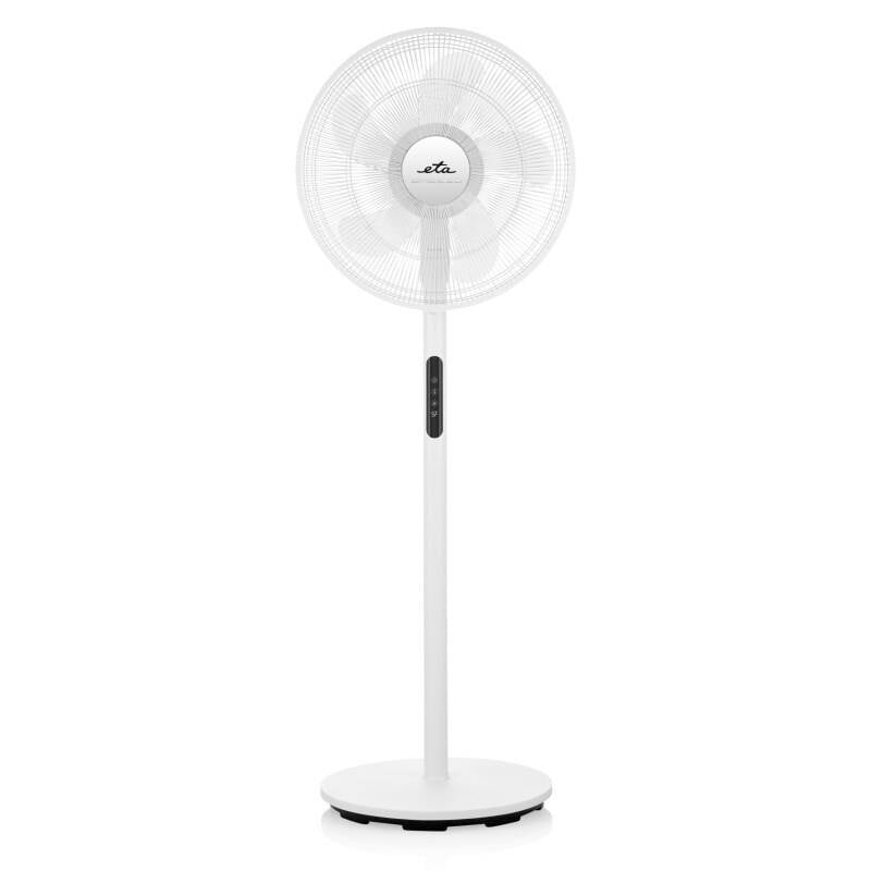 Electronice si Electrocasnice - Climatizare si sisteme de incalzire - Aparate racire aer - Ventilatoare - Ventilator cu picior ETA Breezo 460790000, design de lux, 60 W, 45 cm, 4 viteze, 5 palete, oscilatie, LED, telecomanda, - Infinity.ro