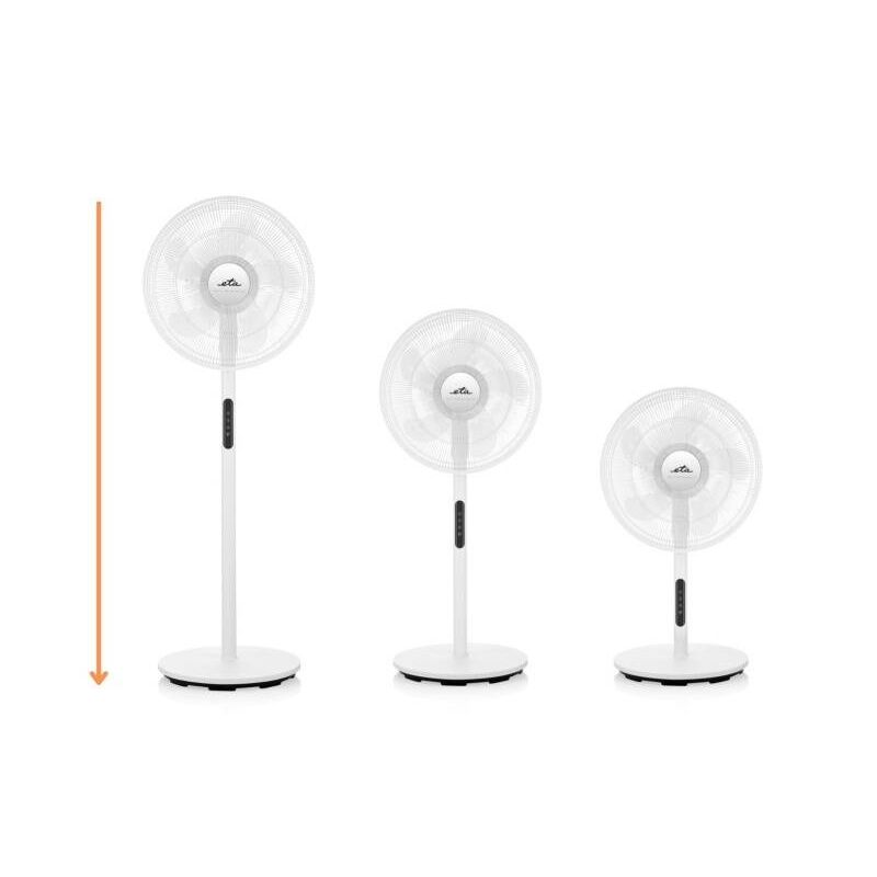 Electronice si Electrocasnice - Climatizare si sisteme de incalzire - Aparate racire aer - Ventilatoare - Ventilator cu picior ETA Breezo 460790000, design de lux, 60 W, 45 cm, 4 viteze, 5 palete, oscilatie, LED, telecomanda, - Infinity.ro