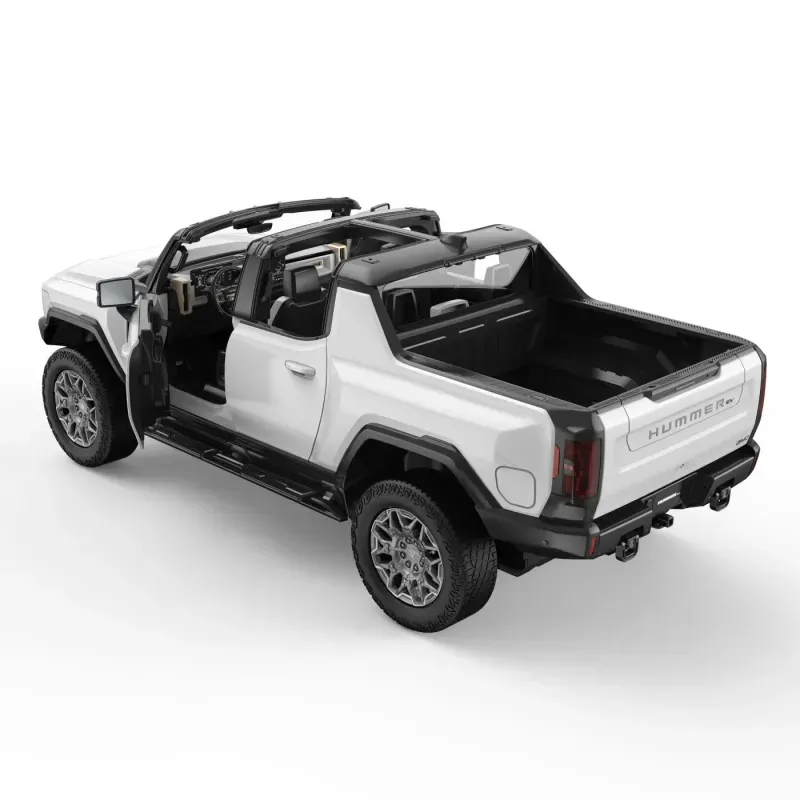 Jucarii, Copii si Bebe - Jucarii si jocuri - Vehicule si jucarii cu telecomanda - Masinute - Masina Cu Telecomanda Gmc Hummer Ev Alb Scara 1 La 16 - Infinity.ro