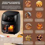 Electronice si Electrocasnice - Electrocasnice bucatarie - Aparate de gatit & desert - Friteuze - Friteuza cu Aer Cald e-Wantay® – Airfryer Digital 2400W, 8L, Ecran Tactil, 8 Programe Prestabilite, Gatire 360° - Infinity.ro