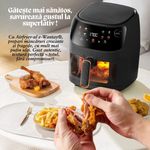 Electronice si Electrocasnice - Electrocasnice bucatarie - Aparate de gatit & desert - Friteuze - Friteuza cu Aer Cald e-Wantay® – Airfryer Digital 2400W, 8L, Ecran Tactil, 8 Programe Prestabilite, Gatire 360° - Infinity.ro