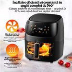 Electronice si Electrocasnice - Electrocasnice bucatarie - Aparate de gatit & desert - Friteuze - Friteuza cu Aer Cald e-Wantay® – Airfryer Digital 2400W, 8L, Ecran Tactil, 8 Programe Prestabilite, Gatire 360° - Infinity.ro