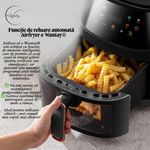 Electronice si Electrocasnice - Electrocasnice bucatarie - Aparate de gatit & desert - Friteuze - Friteuza cu Aer Cald e-Wantay® – Airfryer Digital 2400W, 8L, Ecran Tactil, 8 Programe Prestabilite, Gatire 360° - Infinity.ro