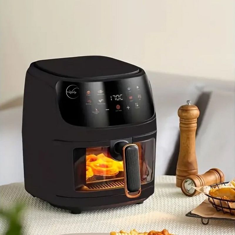 Electronice si Electrocasnice - Electrocasnice bucatarie - Aparate de gatit & desert - Friteuze - Friteuza cu Aer Cald e-Wantay® – Airfryer Digital 2400W, 8L, Ecran Tactil, 8 Programe Prestabilite, Gatire 360° - Infinity.ro