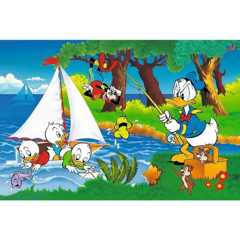 Jucarii, Copii si Bebe - Jucarii si jocuri - Jocuri si puzzle - Puzzle - Puzzle Trefl 160 Donald Duck Aventura Pe Lac - Infinity.ro