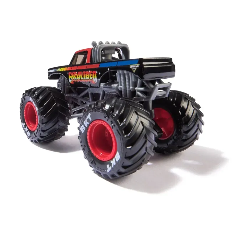 Jucarii, Copii si Bebe - Jucarii si jocuri - Vehicule si jucarii cu telecomanda - Masinute - Monster Jam Masinuta Metalica Excaliber Scara 1 La 64 - Infinity.ro