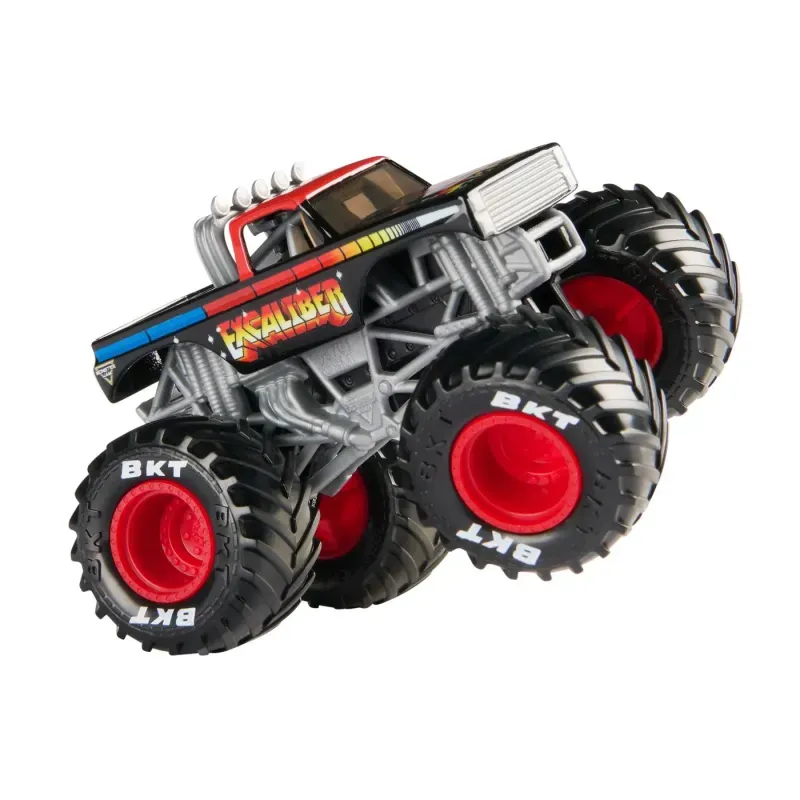 Jucarii, Copii si Bebe - Jucarii si jocuri - Vehicule si jucarii cu telecomanda - Masinute - Monster Jam Masinuta Metalica Excaliber Scara 1 La 64 - Infinity.ro