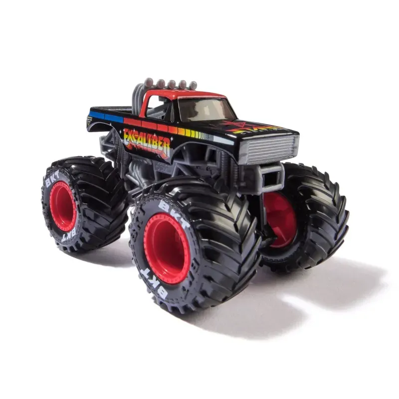 Jucarii, Copii si Bebe - Jucarii si jocuri - Vehicule si jucarii cu telecomanda - Masinute - Monster Jam Masinuta Metalica Excaliber Scara 1 La 64 - Infinity.ro
