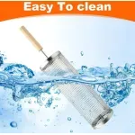 Casa si Gradina - Gradina si terasa - Gratare si accesorii - Accesorii gratare - Set 2 Cosuri cilindrice pentru gratar cu maner din lemn, suport, 2 furculite, rezistent la temperaturi foarte ridicate - Infinity.ro