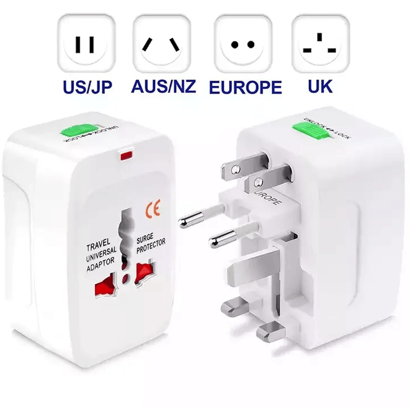 Laptop, Telefoane si Tablete - Telefoane mobile si accesorii - Accesorii Telefoane - Incarcatoare telefoane - Adaptor universal priza, Linomag®, Compatibil cu EU/UK/SUA/JP/CH/AUS/TH, Alb - Infinity.ro