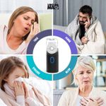 Jucarii, Copii si Bebe - Igiena si ingrijire - Accesorii ingrijire copii - Aparate aerosoli copii - Aparat Aerosoli Profesional Linomag®, Masca Copii si Adulti,  Tehnologie Dual-Wave, Autocuratare, Silentios, Negru - Infinity.ro