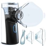 Jucarii, Copii si Bebe - Igiena si ingrijire - Accesorii ingrijire copii - Aparate aerosoli copii - Aparat Aerosoli Profesional Linomag®, Masca Copii si Adulti,  Tehnologie Dual-Wave, Autocuratare, Silentios, Negru - Infinity.ro