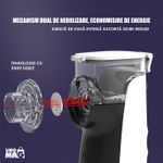 Jucarii, Copii si Bebe - Igiena si ingrijire - Accesorii ingrijire copii - Aparate aerosoli copii - Aparat Aerosoli Profesional Linomag®, Masca Copii si Adulti,  Tehnologie Dual-Wave, Autocuratare, Silentios, Negru - Infinity.ro